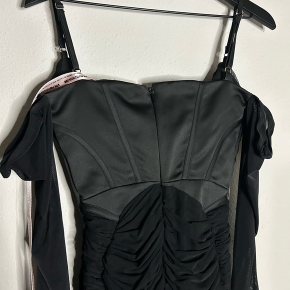 House of CB Freyja Black Gathered Corset Dress S Plus - Picture 14 of 16